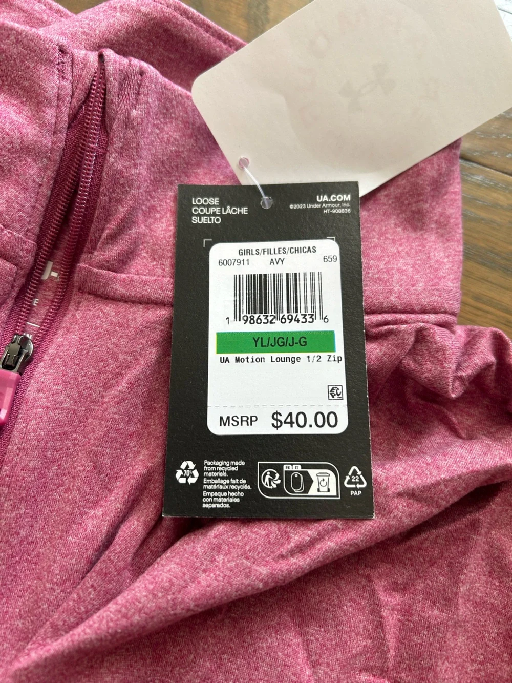 NWT Under Armour Girls Set size Large